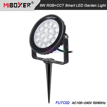 Miboxer FUTC02 9W led çim ışığı RGB + CCT bahçe lambası Su Geçirmez IP66 Dış Aydınlatma AC100~240V 50/60Hz