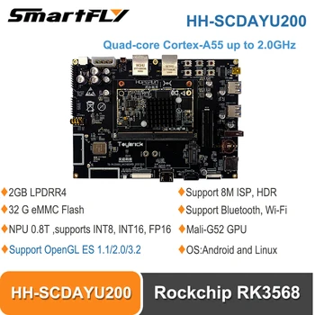 Smartfly HH-SCDAYU200 Rockchip RK3568 OpenHarmony Geliştirme Seti 2GB LPDRR4 + 8GB eMMC Mali-G52 GPU Destekler Android,Linux