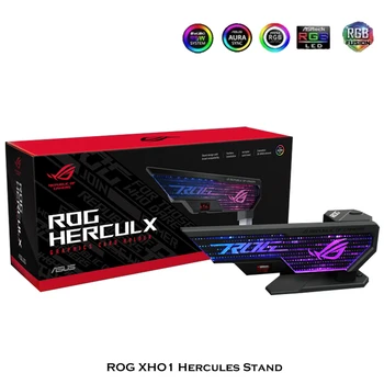 ROG Herculx Grafik kart tutucu ve GPU Braketi Helios VGA Standı XH01 ARGB 3D Etkisi Yatay aletsiz Ayarlanabilir