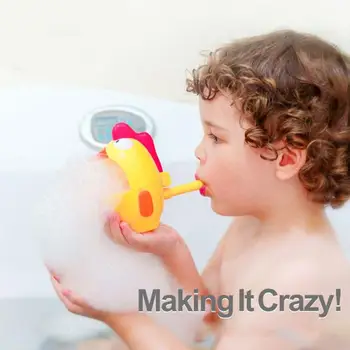 Yeni Yaz Oyuncak Çocuk Banyo Tilki Darbe Kabarcıklar Manuel Makine Komik Civciv Üfleme Makinesi Banyo Su Oyuncak kapalı açık