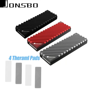 Jonsbo M2-3 SSD NVMe ısı emici soğutucu M2 2280 SSD sabit disk alüminyum ısı emici için termal ped ile SSD M. 2 masaüstü bilgisayar termal
