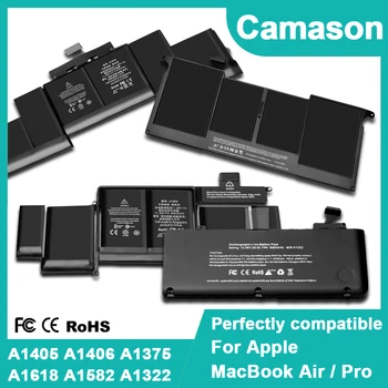 Camason Dizüstü Bilgisayar apple için batarya MacBook Pro / Hava Dizüstü Pilleri A1278 A1502 A1398 A1466 A1370 A1322 A1369 A1375 A1405 A1406