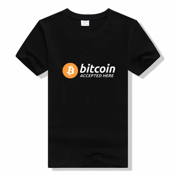 Erkek kısa kollu spor tişört Blockchain BitCoin Baskı T Shirt Bitcoin Orijinal Logo erkekler kısa kollu tişört