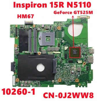 CN-0J2WW8 0J2WW8 J2WW8 dell Inspiron 15R N5110 Laptop Anakart 10260-1 Anakart İle N12P-GE-A1 DDR3 HM67 %100 % Test TAMAM