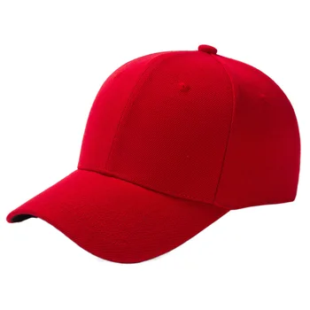 Dimi Katı beyzbol şapkası 6 Panel Erkek Kapaklar Günlük Bayan Yaz Şapka Kavisli Ağız Ayarlanabilir Kırmızı Beyaz Mor Gri Siyah
