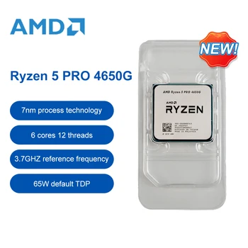 AMD Yeni Ryzen 5 PRO 4650G R5 PRO 4650G CPU İşlemci 3.7 GHz Altı Çekirdekli 12 İplik 65W L3 = 8M Soket AM4 Oyun İşlemci Aksesuarı