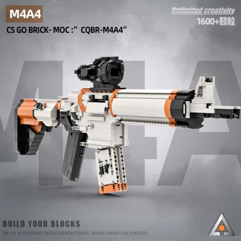 M4A4 Simülasyon Makineli Tabanca Yapı Taşları En İyi Oyunlar Csgo Silahlar Silahlar Ww2 Tuğla Çocuk Doğum Günü Dıy Oyuncaklar Hediyeler için Hediye