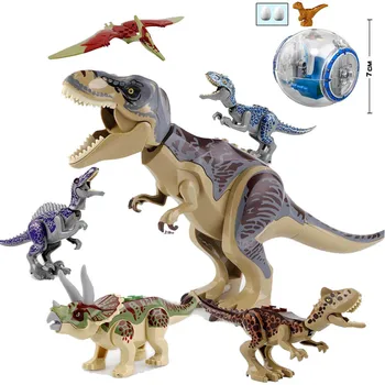 Büyük indirim!!! Jurassic Park Dünya Dinozorları Indoraptor Triceratops Indominus Rex T-Rex Modeli oyuncak inşaat blokları Çocuklar İçin