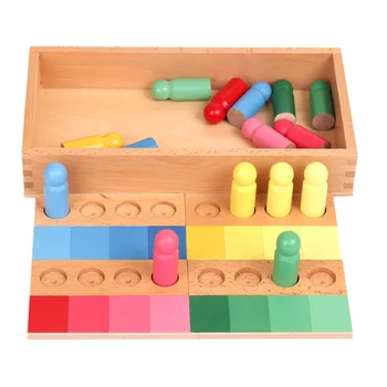 Montessori Duyusal Oyuncak Renk Sıralama Öğrenme Materyalleri Oyuncaklar Çocuklar İçin 2 İla 4 Yaşında Öğrenme Etkinlikleri noel hediyesi D65Y