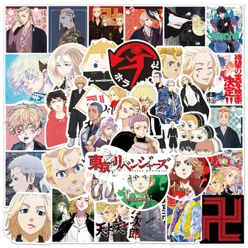 10/30/50 adet japon animesi Manga Tokyo Avengers Sticker Bagaj Dizüstü İpad Kaykay Bardak telefon kılıfı Sticker Toptan
