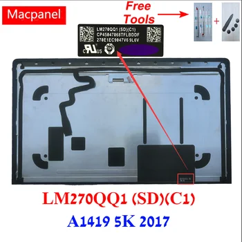 Yeni 5 K LCD Ekran LM270QQ1 SDC1 Orta 2017 İmac 27 İçin