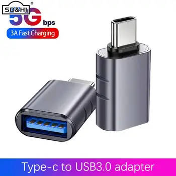 USB 3.0 Tip C Adaptörü USB C OTG macbook adaptörü Xiaomi POCO Samsung S20 USBC OTG Konnektör Tipi C USB Adaptörü
