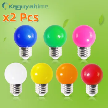 =(K)= 2 adet renkli E27 ampul Led 3 W USB lamba küre Lampada AC 220 V SMD 2835 RGB el feneri G45 Led Bomlillas KTV Bar Spot ışık