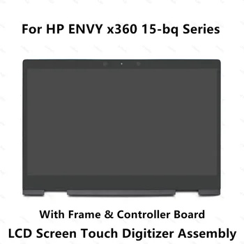Dokunmatik Cam Sayısallaştırıcı LCD Görüntü ekran Grubu+Çerçeve Için HP ENVY x360 15-bq102nl 15-bq004nc 15-bq100nc 15-bq000ur 15-bq004ur