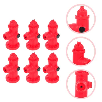 Yangın Hidrant Modeli Toytraffic Minyatür Oyuncaklar Çocuklar Heykelcik Mikro Peyzaj Sahte Heykeli Kırmızı Mini Öğrenme Oyun Süsler