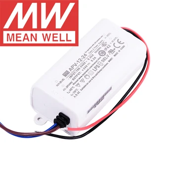 Orijinal Ortalama Kuyu APV-12 Serisi meanwell 5 V/12 V / 15 V / 24 V Sabit Voltaj tasarımı 12 W Tek Çıkışlı LED Anahtarlama Güç Kaynağı