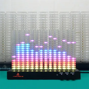 Yaratıcı bitmiş ürün kiti 14 segment spektrum analizörü seviye göstergesi müzik spektrum ışık LED ritim ışık demeti Senfoni