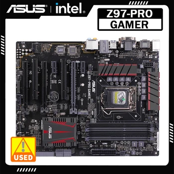 ASUS Z97-PRO OYUN Anakart 1150 Anakart DDR3 Çekirdek i7 4790K i5 4670K İşlemciler Intel Z97 PCI-E 3.0 32GB ATX M. 2 SATA3 6×USB3. 0