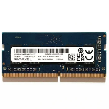 RAMAXEL DDR4 3200 MHz 4 GB Dizüstü Bellek SODIMM 260PIN 1.2 V 4 GB 1RX16 PC4-3200AA-SC0-11 DDR4 RAM