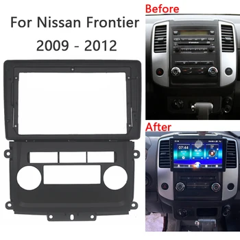Araba Radyo Multimedya Oynatıcı Başkanı Ünitesi Fasya Otomatik Stereo Dash Panel Montaj Trim çerçeve kiti Nissan Frontier Xterra İçin 2009-2012