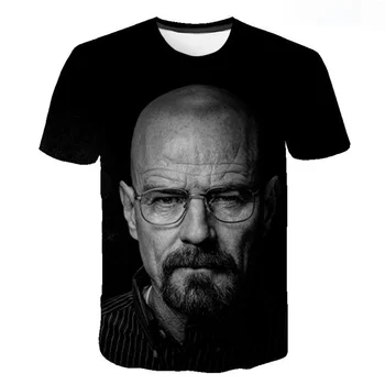2023 Yeni Moda Breaking Bad T Shirt Erkek Kadın Çocuk Heisenberg 3D Baskılı serin tişört Kısa Kollu Üstleri Erkek Kız Çocuk T-shirt
