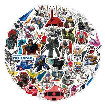 50 Karikatür Niman Gundam Robot Graffiti Çıkartmalar Elektrikli Araba Araba Scooter Buzdolabı Sticker Scrapbooking Deco Etiket DIY