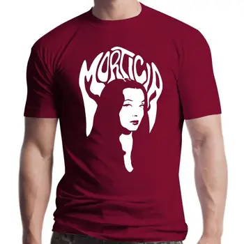 Yeni Baskılı Erkek T Shirt Pamuk O-Boyun tişörtleri Morticia Addams Kısa Kollu Kadın T-Shirt
