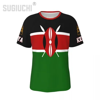 Unisex Ulus T-shirt Kenya Bayrağı Kenyalılar T-Shirt forması Erkekler Kadınlar İçin Futbol Futbol Taraftarları Hediyeler Özel giysi tee
