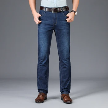 TFETTERS Yeni Erkek Kot pantolon 2022 Yaz İş İnce Yumuşak Nefes Orta Düz Yüksek Kaliteli Erkek Pantolon Vintage Erkek Giyim