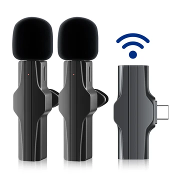 Palo kablosuz bluetooth Yaka Mikrofon Gürültü İptal Video Ses Kayıt Canlı Yayın Oyun Mikrofon Tüm Telefon için