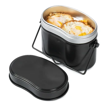 3L Ultralight Öğle Yemeği kollu kutu Açık Alüminyum Alaşımlı sofra Kamp Yürüyüş Gıda Konteyner Sırt Çantası Piknik