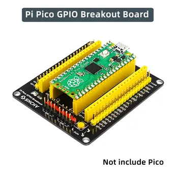 Ahududu Pi Pico genişletme kartı GPIO Breakout Uzatma Adaptörü Dahili Erkek ve Dişi Pimler Pico