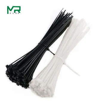 100 ADET 3X60/80 / 100 / 120 / 150 / 200mm Siyah beyaz Süt Kablo Tel Zip Bağları Kendinden Kilitleme Plastik Zip Kravat Bağları
