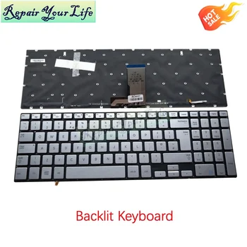 Yeni İNGILTERE İngilizce klavye arkadan aydınlatmalı Samsung NP880Z5E 770Z5E 780Z5E 870Z5E 670Z5E 670Z5E 870Z5G Gümüş damla nakliye