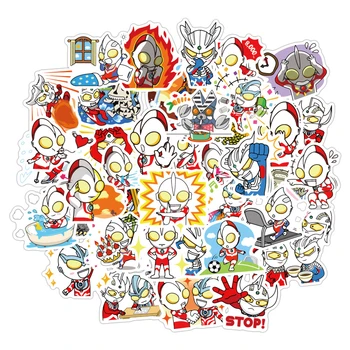 Karikatür Anime Ultraman Çıkartmalar Su Geçirmez Kaykay Gitar Bagaj Laptop Kupası Telefon DIY Graffiti Sticker Çocuklar için Oyuncaklar Hediyeler