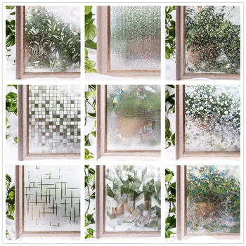 Pencere Gizlilik Filmi 3D Pencere Çıkartmaları Statik Çıkartmalar Gökkuşağı Etkisi Yapışkanlı Sürgülü kapı camı Filmler UV Engelleme Ev için