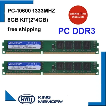 KEMBONA Ücretsiz Kargo Marka Yeni Longdımm Masaüstü DDR3 1333 MHz 8 GB (2,2 X ddr3 4 GB) PC3-10600 tam uyumlu