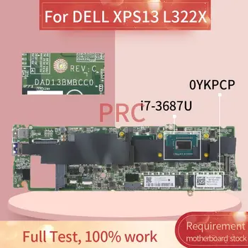 CN-00YKPCP 0YKPCP DELL XPS13 L322X I7-3687U 8G Laptop anakart DAD13BMBCC0 DAD13BMBCC1 SR0XH DDR3 Dizüstü Anakart