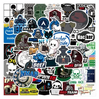 10/30/50 ADET Bilgisayar Hacker Programcı Desen Graffiti Sticker Bagaj Bavul Klasik Oyuncak laptop etiketi Toptan