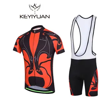 2018 KEYIYUAN Büyük Yüz Bisiklet Jersey erkek bisiklet bisiklet giyim bisiklet kıyafeti Gömlek açık kısa kollu yeni Kısa mtb