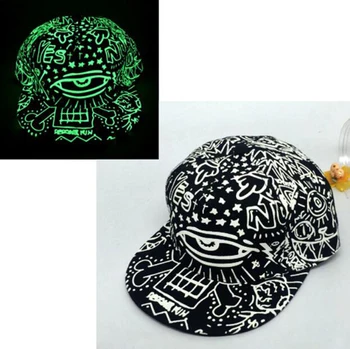 Moda Yeni Graffiti gözler Aydınlık kap hip hop şapka Şapka erkekler kadınlar için Vintage düz şapka beyzbol şapkası 70014