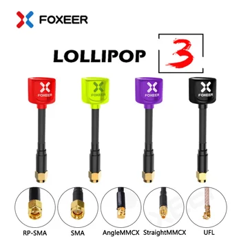 Foxeer Lolipop 3 Mikro Lolipop V4 Omni 5.8 G 2.5 dBi Anten RHCP MMCX Sağ Açı Düz RHCP UFL Süper Mini RC FPV Drone İçin