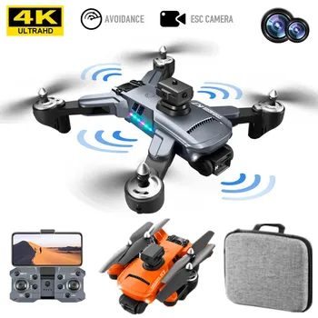 Yeni drone k7 5G WIFI 4K HD profesyonel kamera led ışık 2.4 G sinyal 3 eksenli anti-shake gimbal ESC optik akış quadcopter