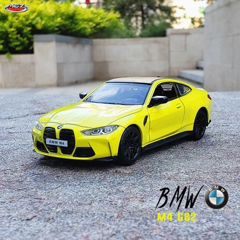 MSZ 1: 32 BMW M4 G82 Geri Çekin Alaşım Model Diecasts Metal Oyuncak Araçlar Araba Modeli Yüksek Simülasyon Koleksiyonu Çocuk Oyuncak Hediye