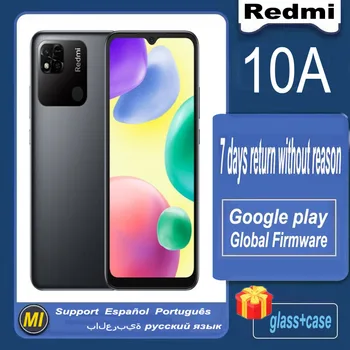 Küresel ROM Xiaomi Redmi 10A 4GB 64GB / 6GB 128GB MTK Helio G25 Octa13MP Kamera 5000mAh Akıllı Telefon