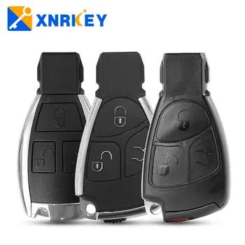 XNRKEY 3 Düğme Modifiye Uzaktan Araba Anahtarı Kabuk Mercedes Benz A B C E Sınıfı W203 W204 W205 W210 W211 W212 W221 Anahtar Kapağı
