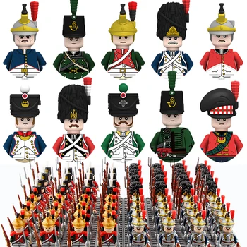 Askeri Rakamlar Yapı Taşları Napolyon Savaşları İmparatorluğu Donanma Vali Ortaçağ Fransız İngiliz Şövalye Askerler Silah Tuğla Oyuncak