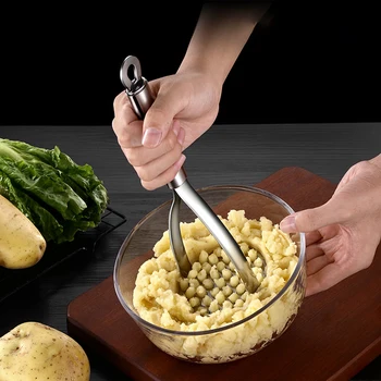Paslanmaz Çelik Patates Ezici Basın Yüksek Kaliteli Sebze Meyve mutfak gereçleri Patates Çamur İtici Gıda Baskı Malzemesi