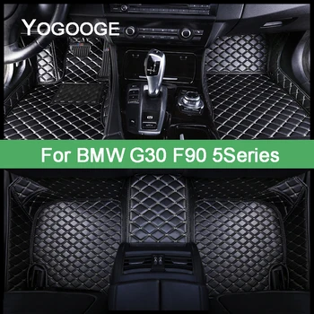 YOGOOGE Araba Paspaslar BMW G30 F90 5 Serisi 530İ Sedan 4-Door 2017-2021 Yıl Ayak Coche Aksesuarları Oto