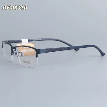 Belmon Gözlük Çerçevesi Gözlük Erkekler Nerd Bilgisayar Optik Reçete Gözlük Çerçevesi Erkek Şeffaf Şeffaf Lens 6603